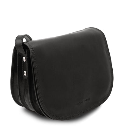 Leather shoulder bags Isabella - Lady leather saddle bag | TL9031 San Rocco Italia