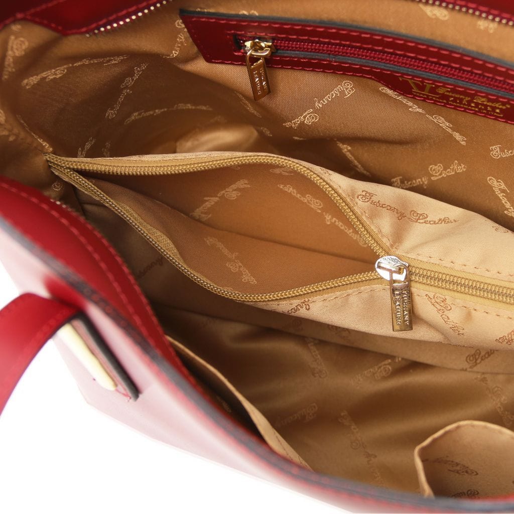 Borse a spalla in pelle Olimpia - Borsa tote italiana in pelle | TL141412 San Rocco Italia