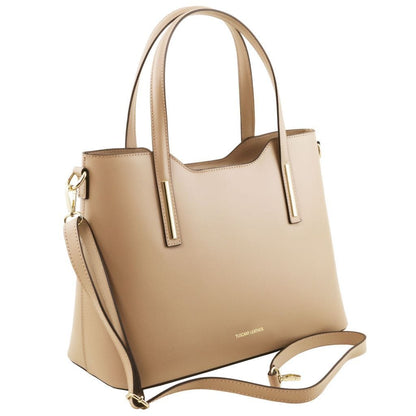 Borse a spalla in pelle Olimpia - Borsa tote italiana in pelle | TL141412 San Rocco Italia