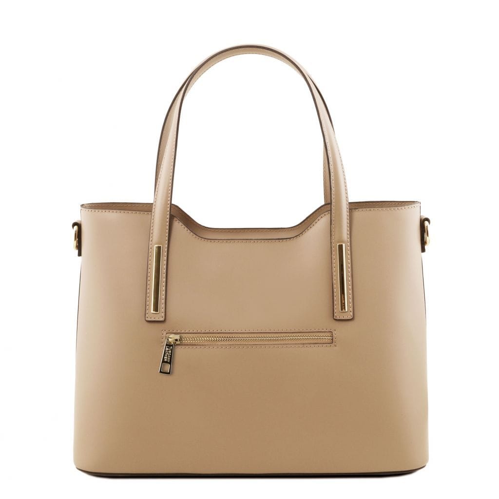 Borse a spalla in pelle Olimpia - Borsa tote italiana in pelle | TL141412 San Rocco Italia