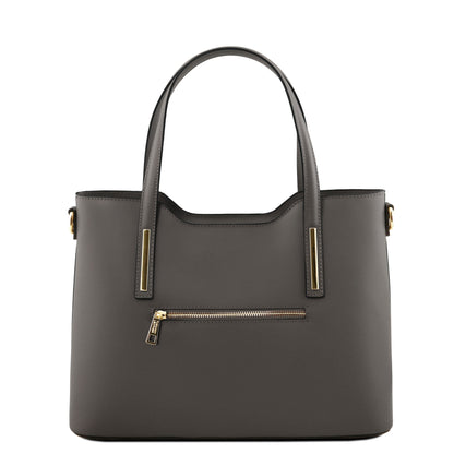 Borse a spalla in pelle Olimpia - Borsa tote italiana in pelle | TL141412 San Rocco Italia