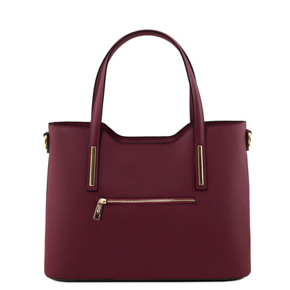 Borse a spalla in pelle Olimpia - Borsa tote italiana in pelle | TL141412 San Rocco Italia