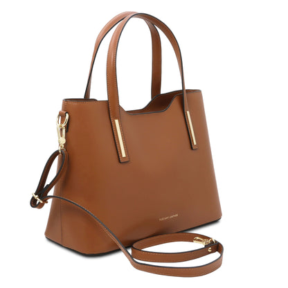 Borse a spalla in pelle Olimpia - Borsa tote italiana in pelle | TL141412 San Rocco Italia