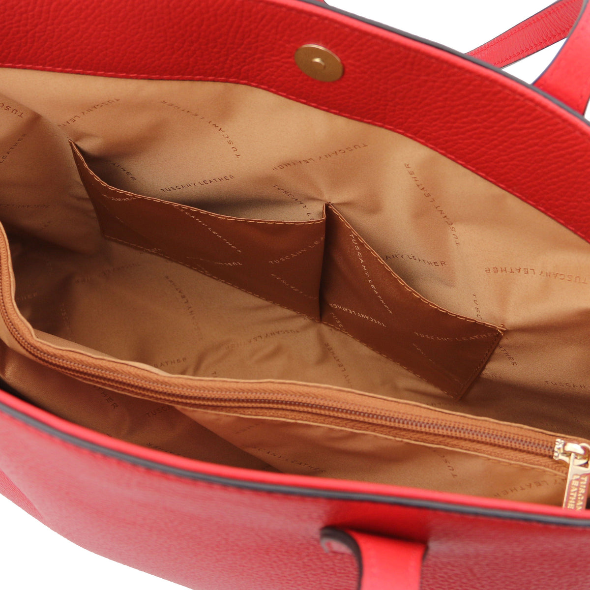 Leather shoulder bags TL Bag - Leather shopping bag | TL141828 San Rocco Italia