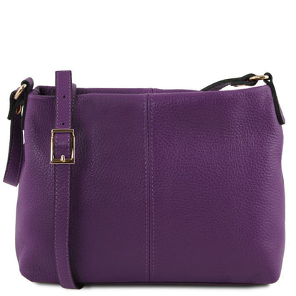Borse a spalla in pelle Viola TL Bag - Borsa a spalla in pelle morbida | TL141720 San Rocco Italia