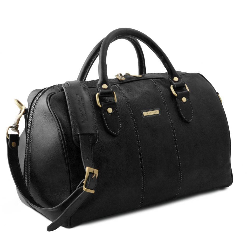 Leather Travel bags Lisbona - Travel leather duffel bag - Small size | TL141658 San Rocco Italia