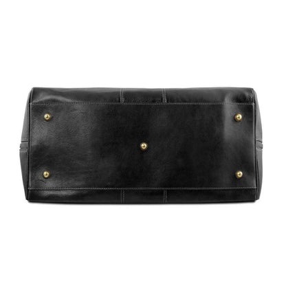 Leather Travel bags Lisbona - Travel leather duffel bag - Small size | TL141658 San Rocco Italia