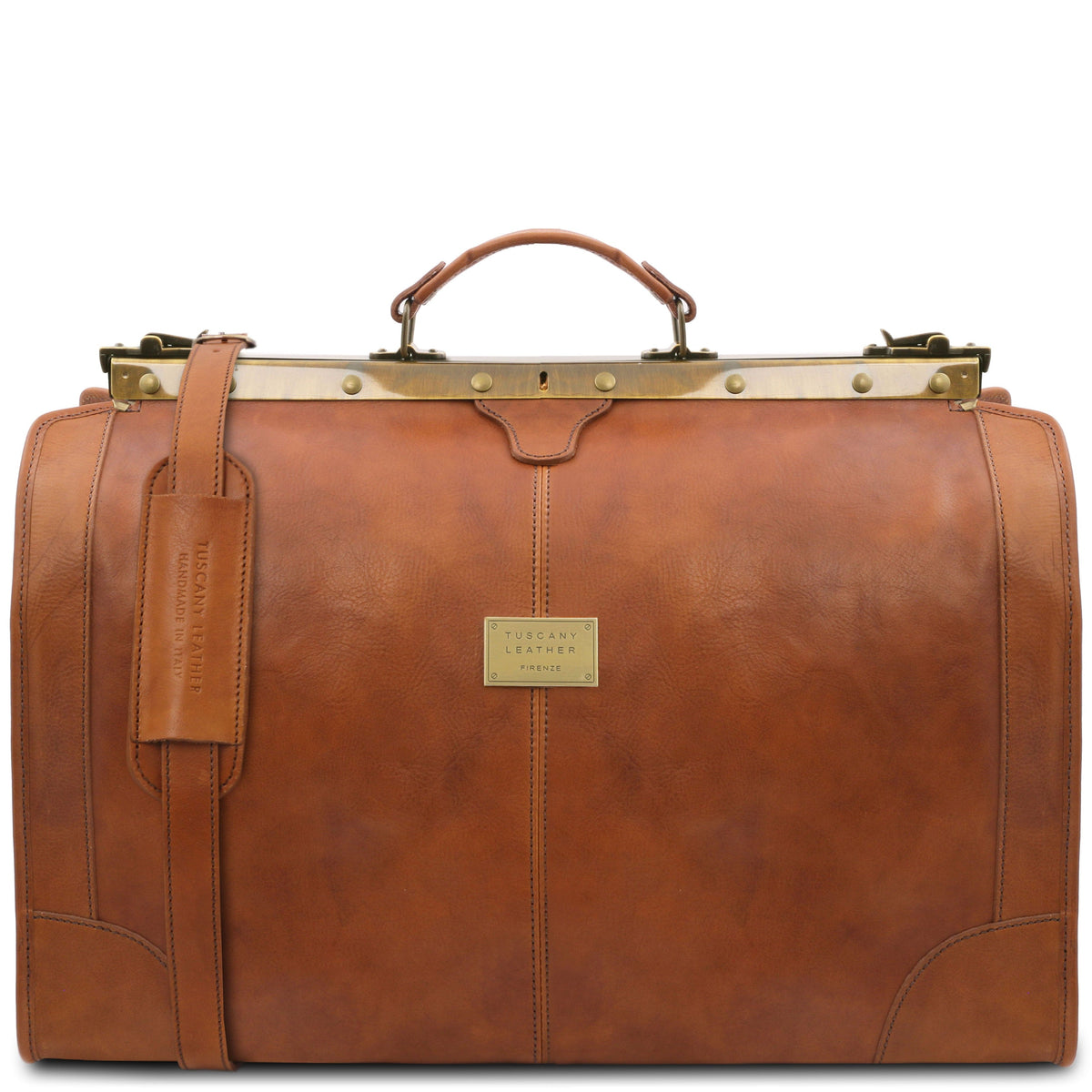 Borse da viaggio in pelle Naturale Madrid - Borsa Gladstone in pelle - Misura grande | TL1022 San Rocco Italia