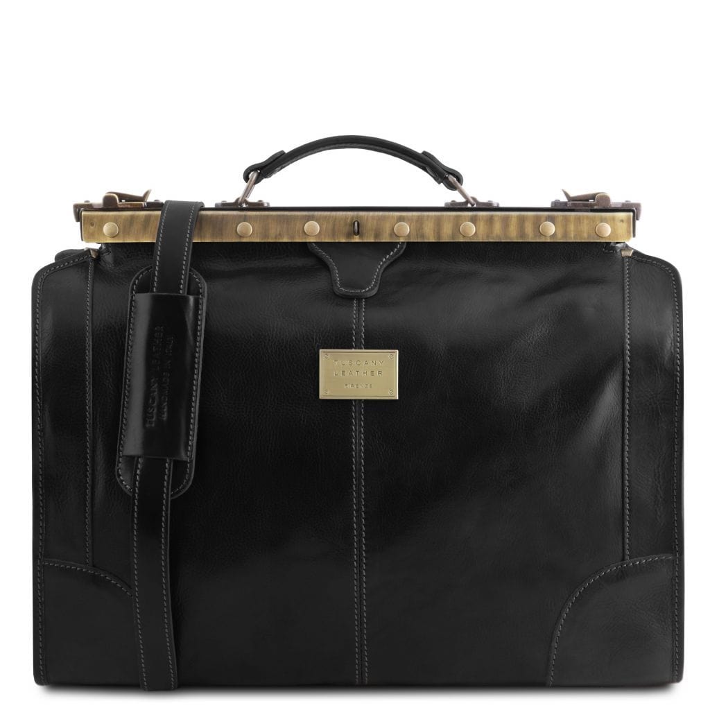 Leather Travel bags Black Madrid - Gladstone Leather Bag - Small size | TL1023 San Rocco Italia