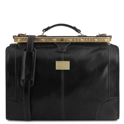 Leather Travel bags Black Madrid - Gladstone Leather Bag - Small size | TL1023 San Rocco Italia