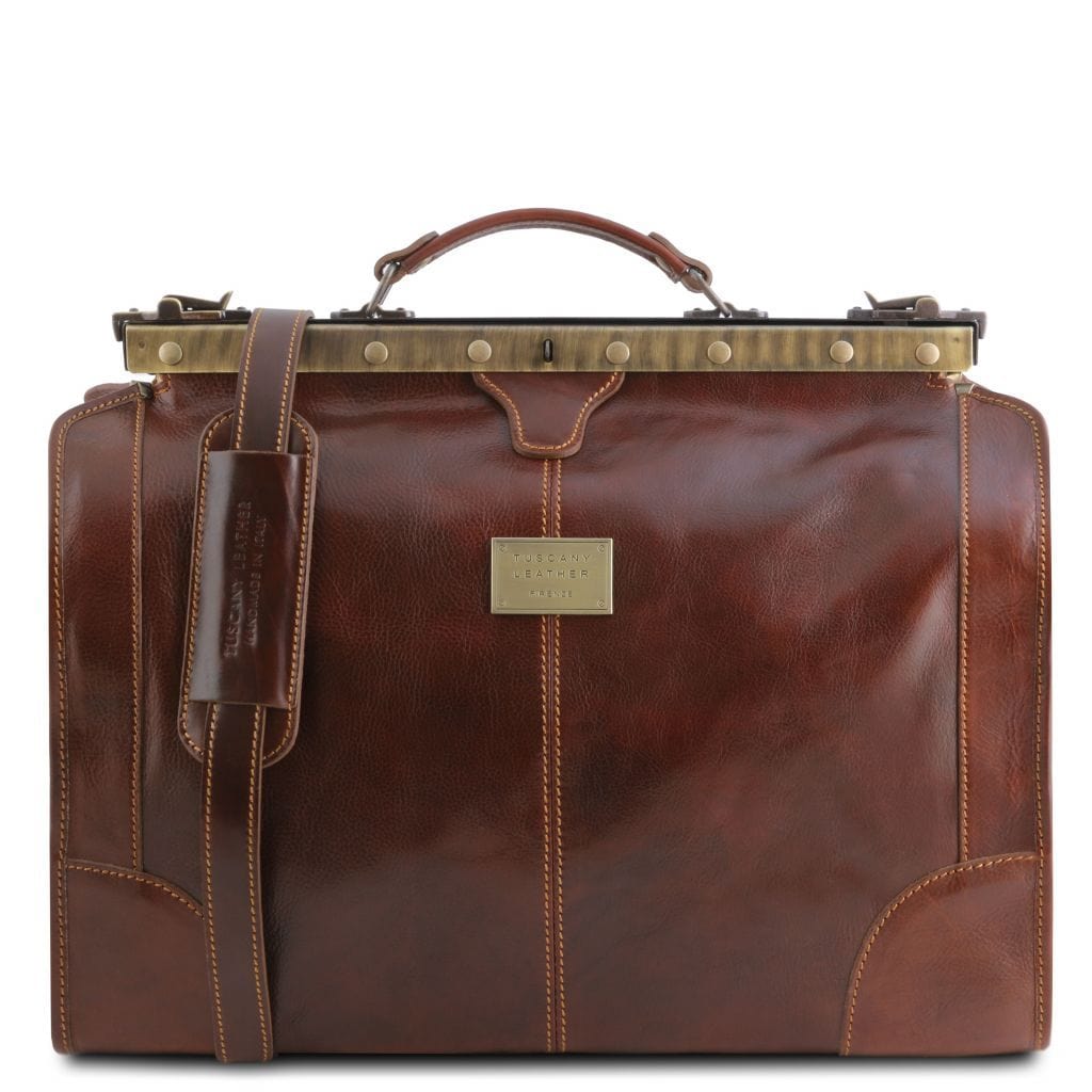 Leather Travel bags Brown Madrid - Gladstone Leather Bag - Small size | TL1023 San Rocco Italia