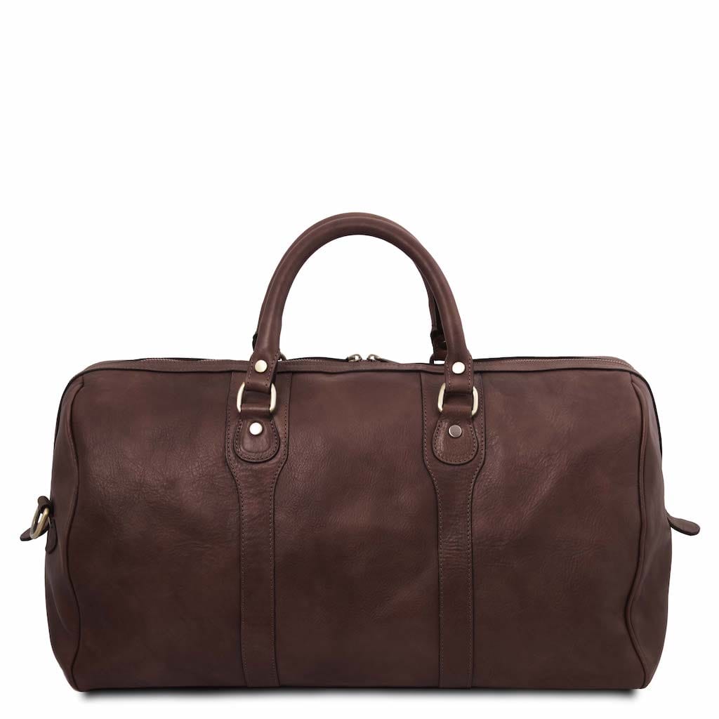 Leather Travel bags Oslo - Travel leather duffel bag - Weekender bag | TL141913 San Rocco Italia