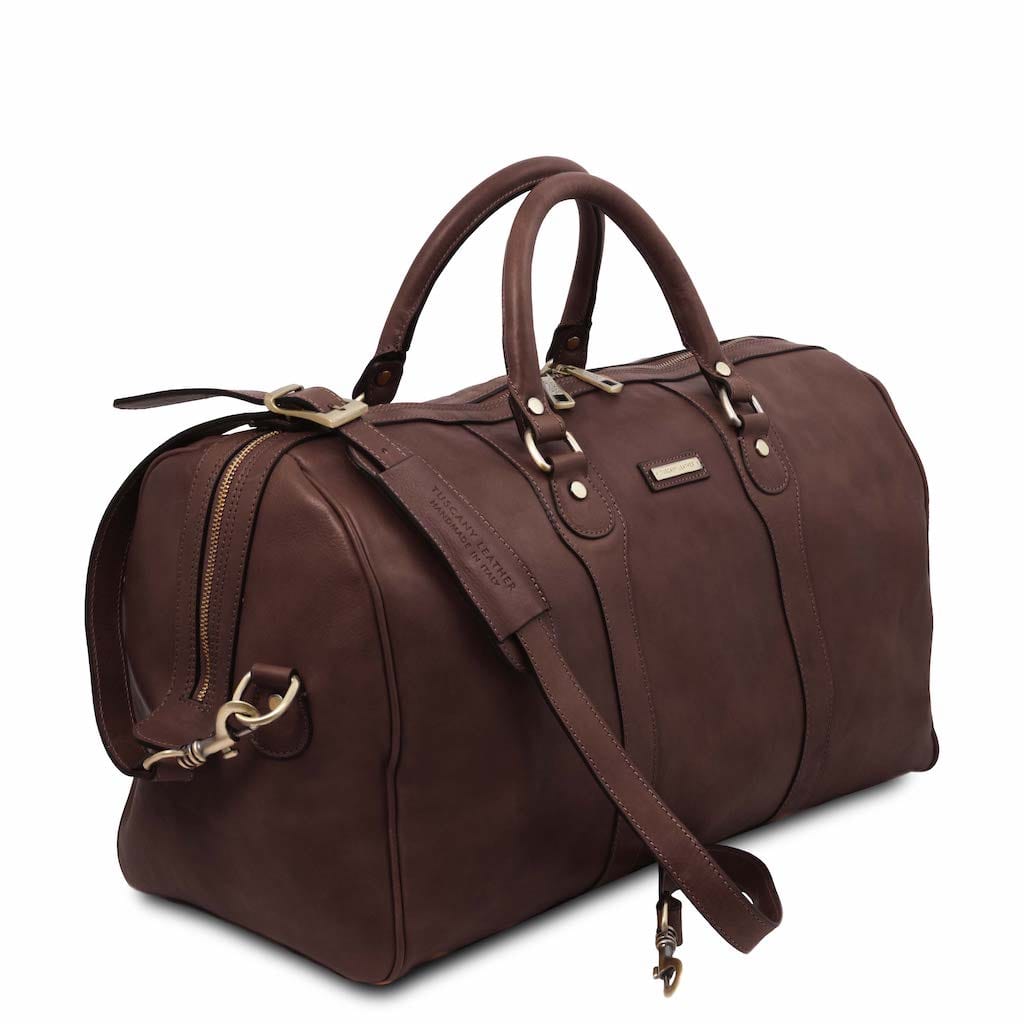 Leather Travel bags Oslo - Travel leather duffel bag - Weekender bag | TL141913 San Rocco Italia