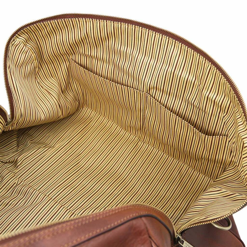 Leather Travel bags Oslo - Travel leather duffel bag - Weekender bag | TL141913 San Rocco Italia