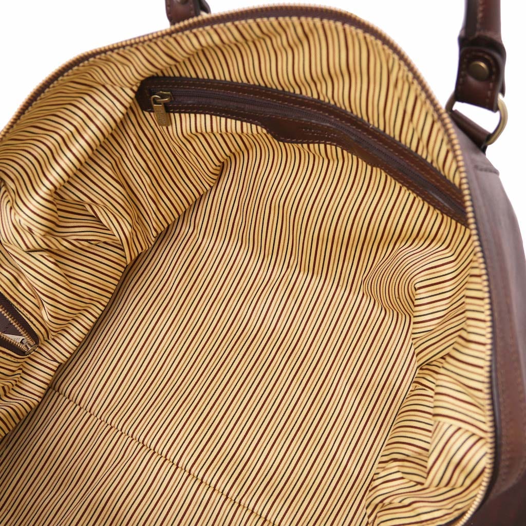 Leather Travel bags Oslo - Travel leather duffel bag - Weekender bag | TL141913 San Rocco Italia