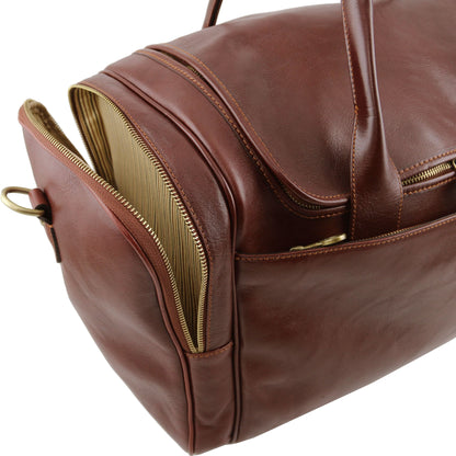 Borse da viaggio in pelle TL Voyager - Borsa da viaggio in pelle con tasche laterali | TL142141 San Rocco Italia