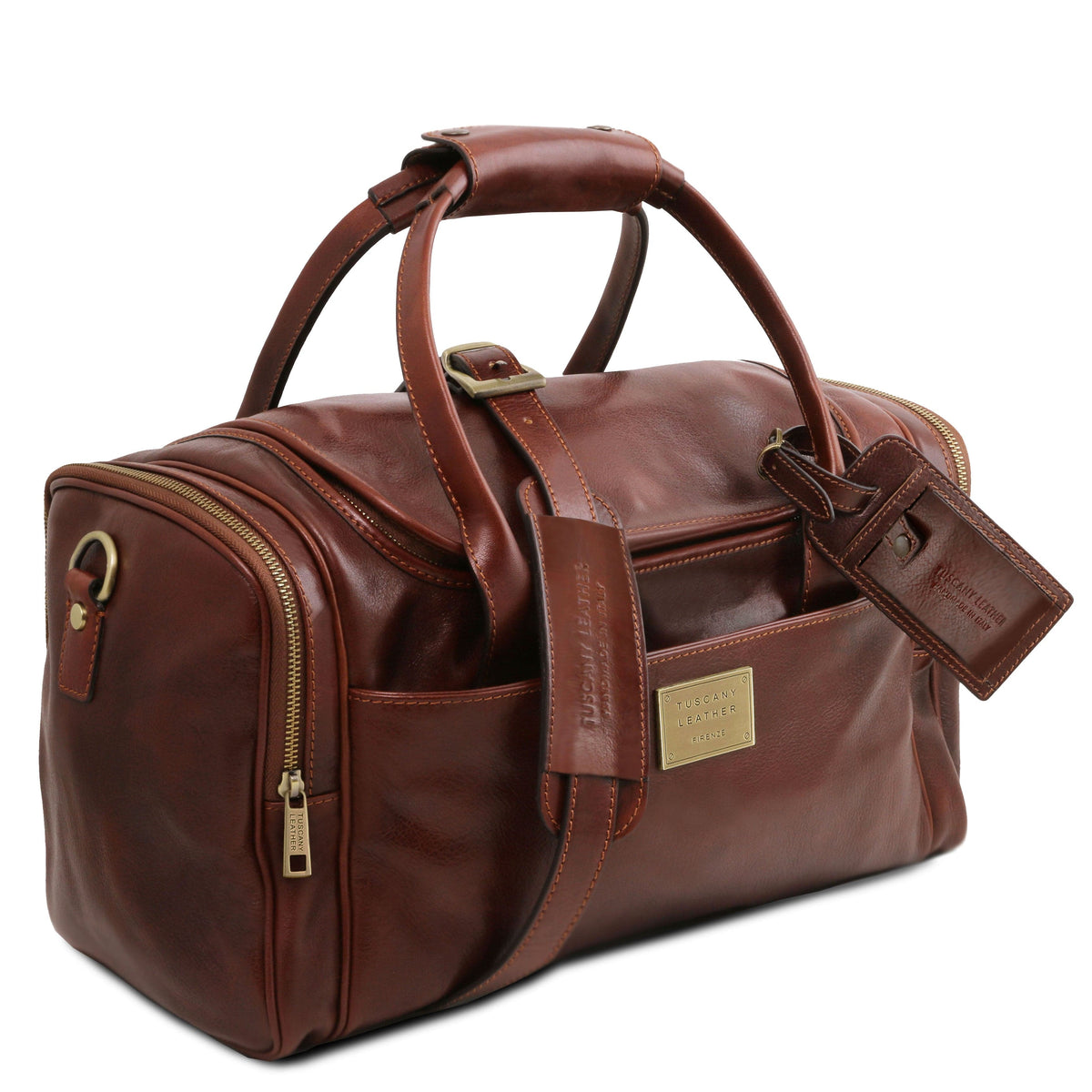 Borse da viaggio in pelle TL Voyager - Borsa da viaggio in pelle con tasche laterali | TL142141 San Rocco Italia
