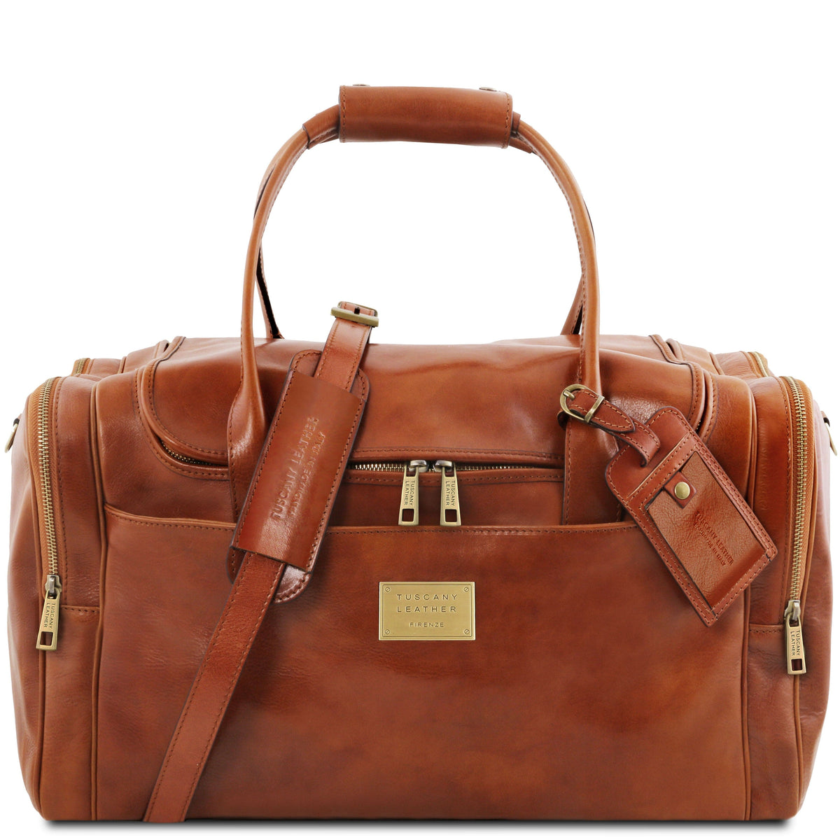 Borse da viaggio in pelle Miele TL Voyager - Borsa da viaggio in pelle con tasche laterali | TL142141 San Rocco Italia