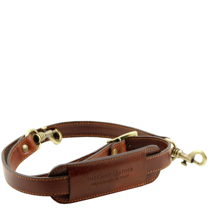 Leather Wheeled luggage Varsavia - Leather pilot case with two wheels | TL141888 San Rocco Italia