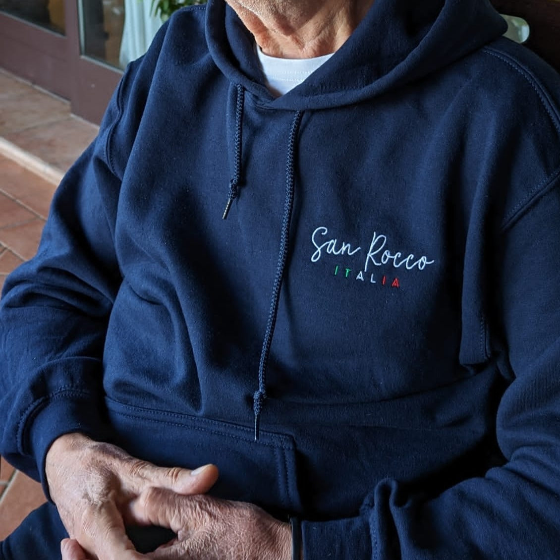 Camicie e top Felpa unisex con cappuccio e logo San Rocco Italia ricamato San Rocco Italia