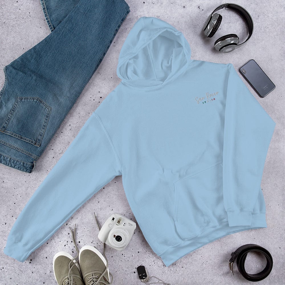 Camicie e top Azzurro / S Felpa unisex San Rocco Italia con logo ricamato San Rocco Italia