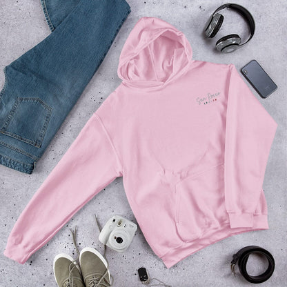 Camicie e top Rosa chiaro / S Felpa unisex San Rocco Italia con logo ricamato San Rocco Italia