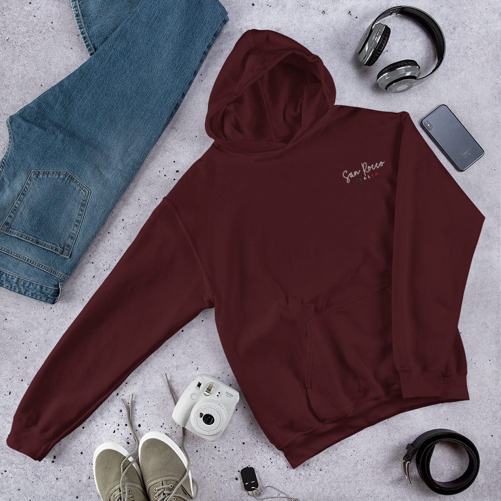 Camicie e top Bordeaux / S Felpa unisex San Rocco Italia con logo ricamato San Rocco Italia