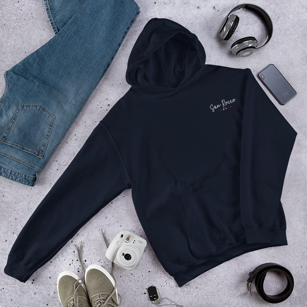 Camicie e top Blu navy / S Felpa unisex San Rocco Italia con logo ricamato San Rocco Italia