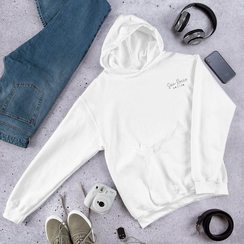 Camicie e top Bianco / S Felpa unisex San Rocco Italia con logo ricamato San Rocco Italia