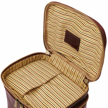 Accessori da viaggio in pelle Eliot - Beauty case train case in pelle | TL142045 San Rocco Italia