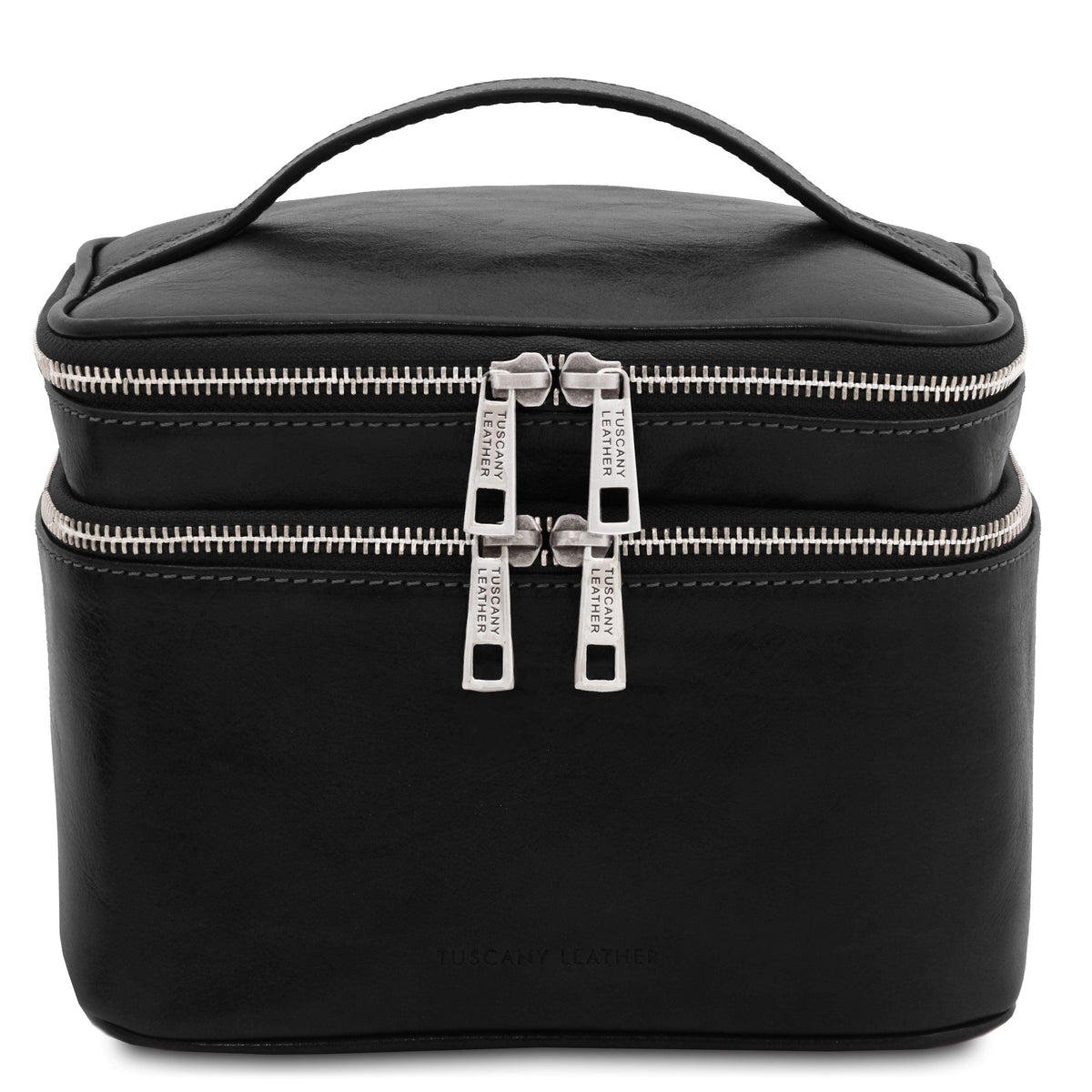 Accessori da viaggio in pelle Nero Eliot - Beauty case train case in pelle | TL142045 San Rocco Italia