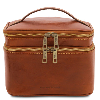 Accessori da viaggio in pelle Miele Eliot - Beauty case train case in pelle | TL142045 San Rocco Italia