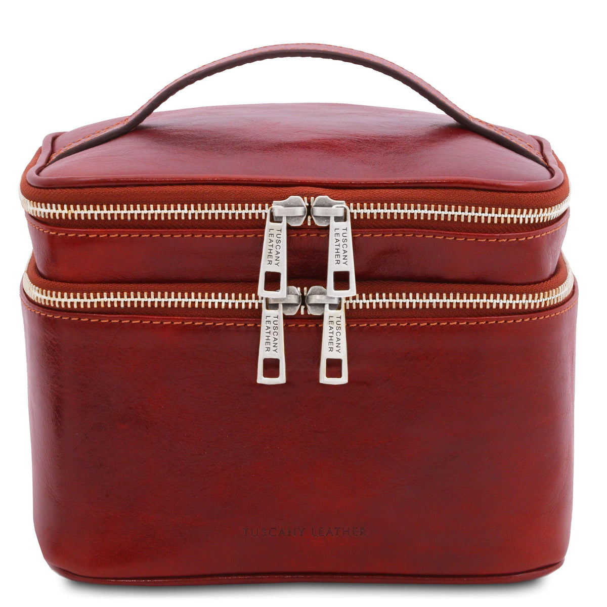 Accessori da viaggio in pelle Rosso Eliot - Beauty case train case in pelle | TL142045 San Rocco Italia