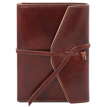 Travel leather accessories Brown Leather Journal / Notebook & Refill Notebook Paper | TL142027 & TL142046 San Rocco Italia