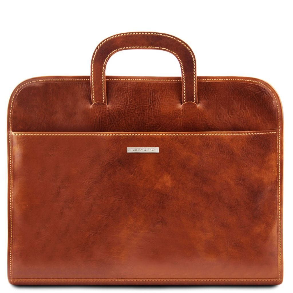 Leather Document cases Honey Sorrento - Document Leather briefcase | TL141022 San Rocco Italia