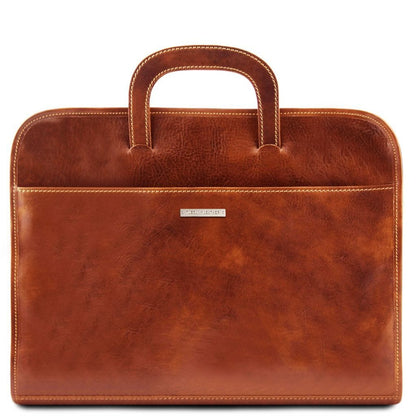 Leather Document cases Honey Sorrento - Document Leather briefcase | TL141022 San Rocco Italia