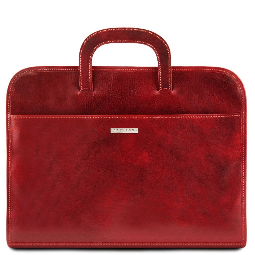 Leather Document cases Red Sorrento - Document Leather briefcase | TL141022 San Rocco Italia